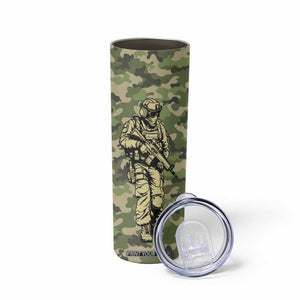 Veteran Camouflage Skinny Tumbler Personalized TS04 Print Your Wear