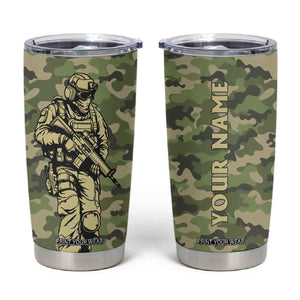 Veteran Camouflage Tumbler Cup Personalized TS04 Multicolor Print Your Wear