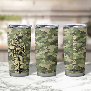 Veteran Camouflage Tumbler Cup Personalized TS04 Print Your Wear