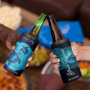 Sea Turtle 4 in 1 Can Cooler Tumbler Personalized TS04 Print Your Wear