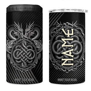Viking Winged Dragon 4 in 1 Can Cooler Tumbler Personalized TS04 One Size: 16 oz Multicolor Print Your Wear