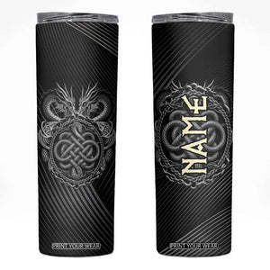 Viking Winged Dragon Skinny Tumbler Personalized TS04 Multicolor Print Your Wear