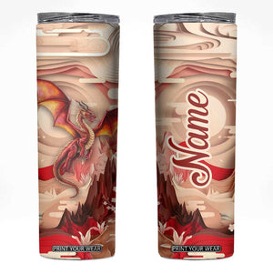 Dragon Quiling Paper Skinny Tumbler Personalized TS04 Multicolor Print Your Wear
