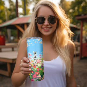 Retro Pug Skinny Tumbler Personalized TS04 Print Your Wear