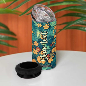 Retro Dachshund 4 in 1 Can Cooler Tumbler Personalized TS04 Print Your Wear