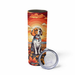 Retro Beagle Skinny Tumbler Personalized TS04 Print Your Wear