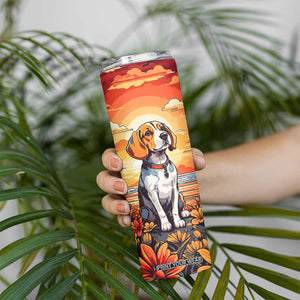 Retro Beagle Skinny Tumbler Personalized TS04 Print Your Wear