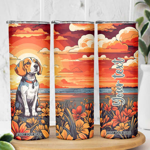 Retro Beagle Skinny Tumbler Personalized TS04 Print Your Wear