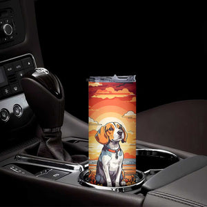 Retro Beagle Skinny Tumbler Personalized TS04 Print Your Wear