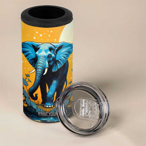 Retro Elephant 4 in 1 Can Cooler Tumbler Personalized TS04 Print Your Wear