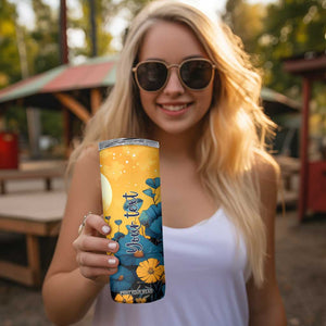 Retro Elephant Skinny Tumbler Personalized TS04 Print Your Wear