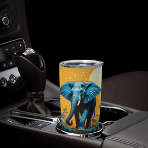 Retro Elephant Tumbler Cup Personalized TS04 Print Your Wear