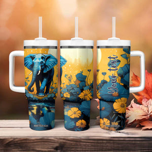 Retro Elephant Tumbler With Handle Personalized TS04 Print Your Wear