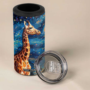 Giraffe Starry Night 4 in 1 Can Cooler Tumbler Personalized TS04 Print Your Wear