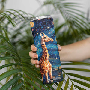 Giraffe Starry Night Skinny Tumbler Personalized TS04 Print Your Wear