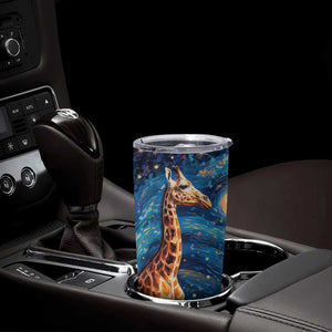 Giraffe Starry Night Tumbler Cup Personalized TS04 Print Your Wear