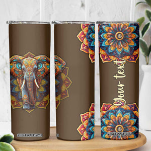 Mandala Elephant Skinny Tumbler Personalized TS04 Print Your Wear