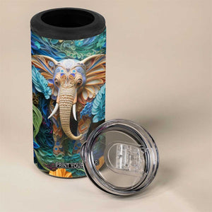 Elephant Paper Quiling 4 in 1 Can Cooler Tumbler Personalized TS04 Print Your Wear