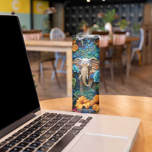 Elephant Paper Quiling Skinny Tumbler Personalized TS04 Print Your Wear