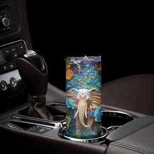 Elephant Paper Quiling Skinny Tumbler Personalized TS04 Print Your Wear