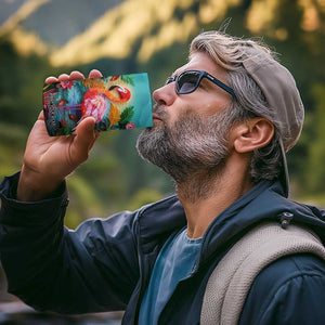 Flamingo Tropical Paper Quiling 4 in 1 Can Cooler Tumbler Personalized TS04 Print Your Wear