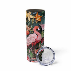 Flamingo Paper Quiling Skinny Tumbler Personalized TS04 Print Your Wear