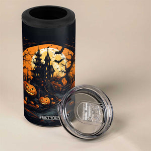 Autumn Halloween House 4 in 1 Can Cooler Tumbler Personalized TS04 Print Your Wear