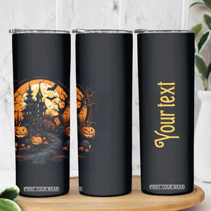 Autumn Halloween House Skinny Tumbler Personalized TS04 Print Your Wear