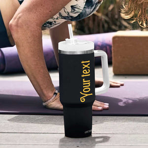 Autumn Halloween House Tumbler With Handle Personalized TS04 Print Your Wear