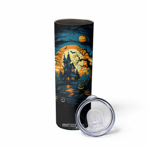 Autumn Halloween Horror House Skinny Tumbler Personalized TS04 Print Your Wear