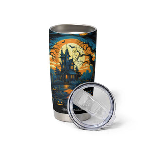 Autumn Halloween Horror House Tumbler Cup Personalized TS04 Print Your Wear