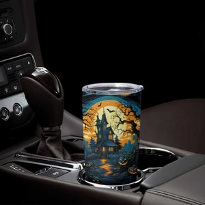 Autumn Halloween Horror House Tumbler Cup Personalized TS04 Print Your Wear