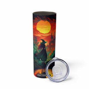Witch Halloween Autumn Skinny Tumbler Personalized TS04 Print Your Wear