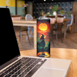 Witch Halloween Autumn Skinny Tumbler Personalized TS04 Print Your Wear