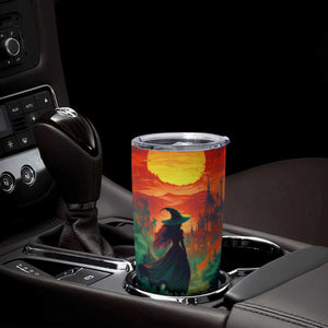 Witch Halloween Autumn Tumbler Cup Personalized TS04 Print Your Wear