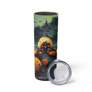 Halloween Pumpkin Skinny Tumbler Personalized TS04 Print Your Wear