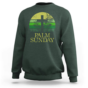 Palm Sunday Sweatshirt Christian Church Religion Holiday God Catholic TS09 Dark Forest Green Printyourwear