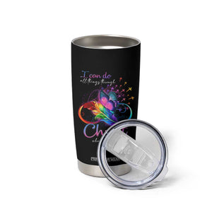 Christian Faith Tumbler Cup I Can Do All Things Through Christ Who Strengthers Me TS09 Print Your Wear
