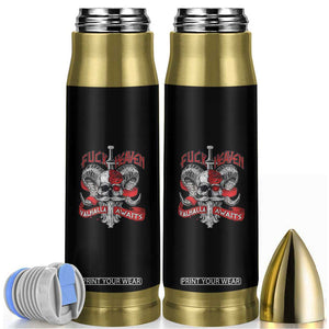 Viking Bullet Tumbler FxxK Heaven Valhalla Awaits Norse Mythology TS09 Black Print Your Wear