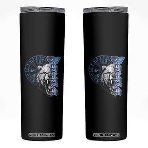 Viking Skinny Tumbler Berserk Bear Warrior Odin Norse Mythology TS09 Black Print Your Wear
