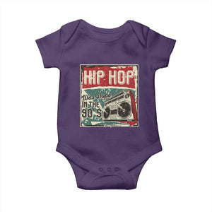 Hip Hop Was Dope In The 90's Baby Onesie TS09 Purple Print Your Wear