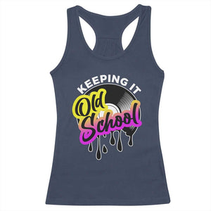 Hip Hop Keeping It Old School Racerback Tank Top TS09 Navy Print Your Wear