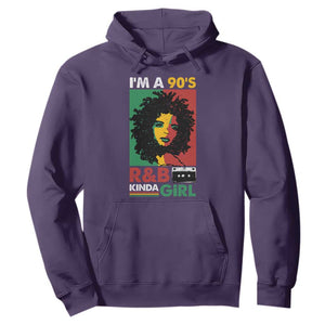 Hip Hop RnB Hoodie I'm A 90's R&B Kinda Girl Retro Cassettle TS09 Purple Print Your Wear