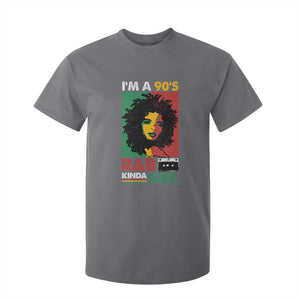 Hip Hop RnB T Shirt For Kid I'm A 90's R&B Kinda Girl Retro Cassettle TS09 Charcoal Print Your Wear