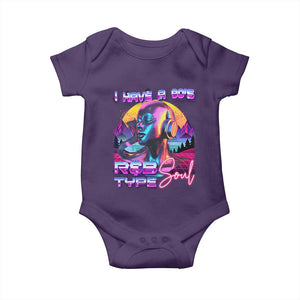 Hip Hop RnB Baby Onesie I Have A 90's R&B Type Soul Aesthetic TS09 Purple Print Your Wear