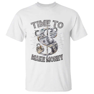 Time To Make Money T Shirt TS09 White Print Your Wear