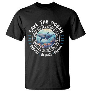 Earth Day Save The Ocean Humpback Whale T Shirt TS09 Black Print Your Wear