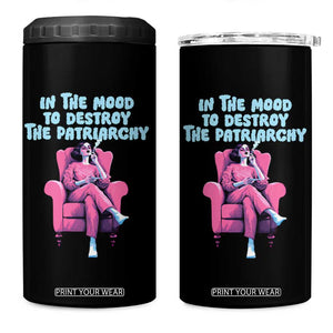 Feminist 4 in 1 Can Cooler Tumbler In A Mood To Destroy The Patriarchy Cool Women Smoking TS09 One Size: 16 oz Black Print Your Wear