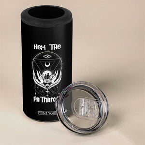 Hex The Patriarchy Feminist Witch Celestial Moon 4 in 1 Can Cooler Tumbler TS09 Print Your Wear