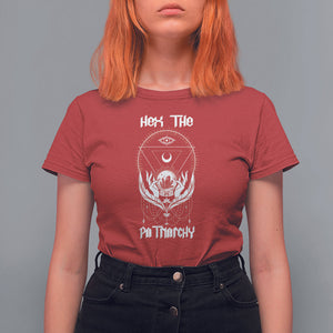 Hex The Patriarchy Feminist Witch Celestial Moon T Shirt For Women TS09 Red Printyourwear